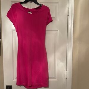 New York & Company Vibrant Pink Mini Dress